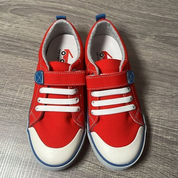 See Kai Run Stevie II Red/Blue Shoes - Picture 2 of 8